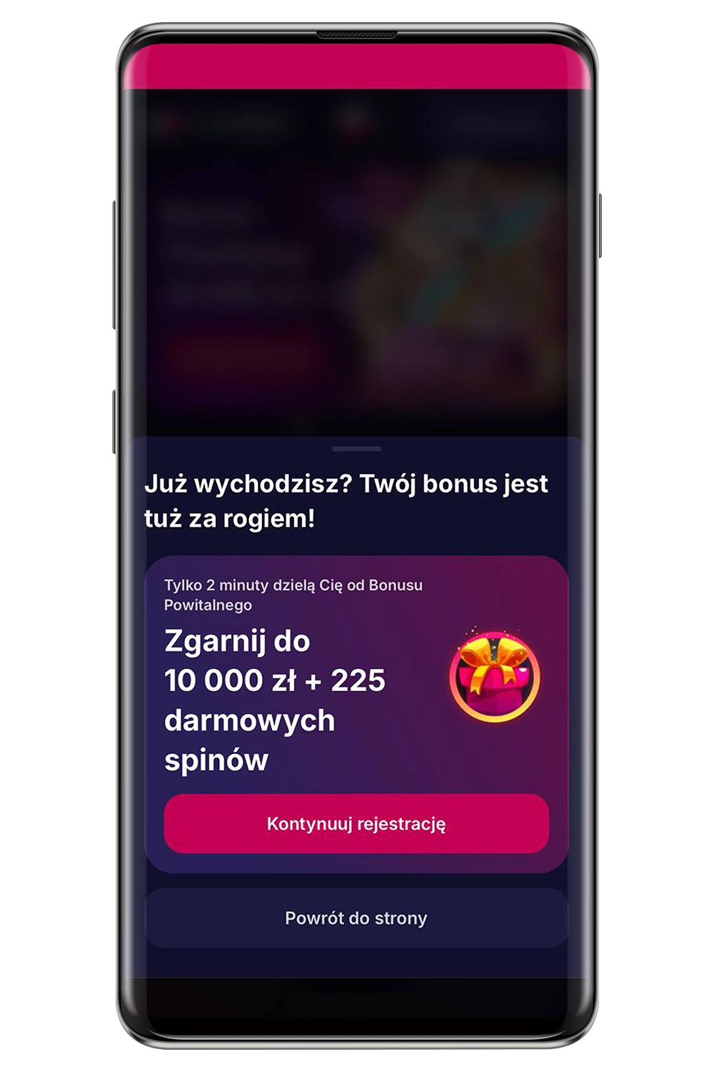 Zrzut ekranu z oficjalnej strony NV Casino